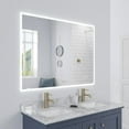 thumbnail image 3 of Luxaar Arpella Lucent 48 in. x 36 in. Wall Mounted LED Vanity Mirror with Color Changer, Memory Dimmer and Defogger. - 48x36, 3 of 5