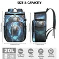 thumbnail image 3 of Cooler Backpack for Baseball & Soccer Fans - Insulated Soft Cooler Bag with Team Prints for Kids, Boys, and Teens, 3 of 6