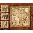 thumbnail image 2 of Tava Studios 14x12 White Modern Wood Framed Museum Art Print Titled - Journey to Africa I, 2 of 4