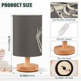 thumbnail image 3 of Human Skull Skeleton Bedside Table Lamp Desk Warm Lights with USB Charging Port Cylinder LED Lamps for Bedroom Living Room Office, 3 of 7