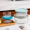 thumbnail image 3 of Freezers and Microwave Safe Borosilicate Glass Container Clear Views Leak Proof to Keep Food Freshness Stackable Multiple Option, 3 of 9