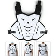 thumbnail image 2 of Chaleco de motocicleta Bling Bling a prueba de golpes protección transpirable Pecho espalda color blanco, 2 of 12