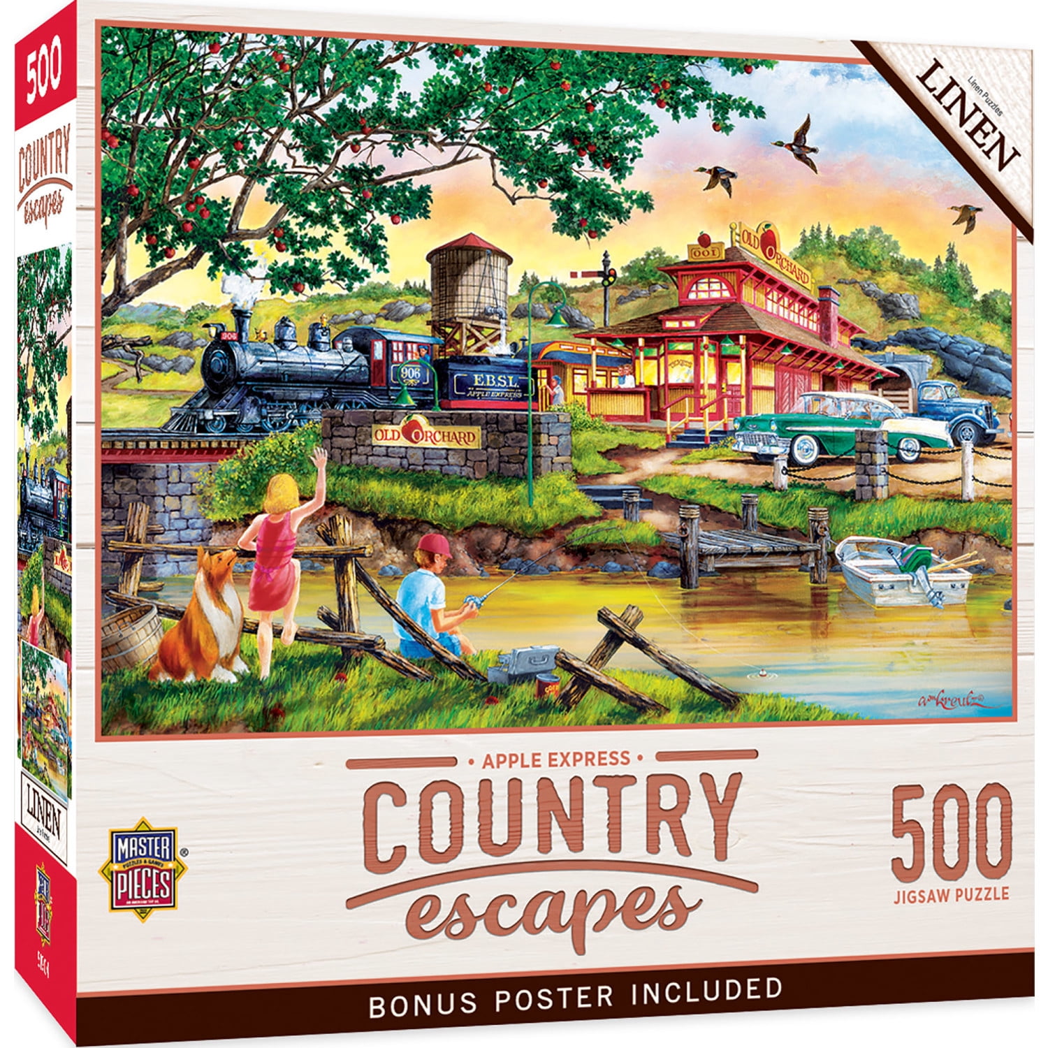 MasterPieces 500 Piece Jigsaw Puzzle for Adults - Apple Express - 15"x21"