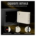 thumbnail image 5 of Small Fireproof Safe Box with Electronic Keypad, Large Capacity Security Safe for Home and Office, Protect Valuables, Documents, Jewelry, Cash（9.1" x 6.7" x 6.7''） 17E, 5 of 6