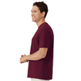 thumbnail image 4 of Gildan Men Light Cotton T-Shirt, Adult Crewneck Tee, 100% cotton Maroon Shirt, 3XL, 4 of 5