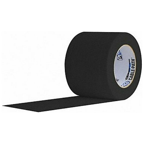 Protapes Gaffer's Tape, Black, 30 yd L, 6 in W Cable Path