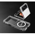 thumbnail image 3 of Magnetic Clear Case for Samsung Galaxy Z Flip 3 5g, Compatible with Magsafe Card Wallet and Wireless Charger, Transparent Shockproof and Drop-Proof Hard PC Case, 3 of 11