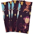 thumbnail image 6 of Chinese Zodiac Animals Stars Kitchen Dish Towels Set of 1, Funny Cartoon Washable Tea Towels Dishcloths Lint-Free 18x28 Inch Fast Drying for Kitchen Restaurant Bar Clean, 6 of 7