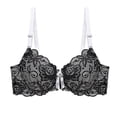 thumbnail image 1 of Sujetadores de encaje de talla grande para mujer, lencería sexy, sujetador súper push up, ropa interior femenina BC, 1 of 4