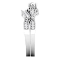 thumbnail image 4 of Dazzlingrock Collection 0.50 Carat (ctw) 14K Round White Diamond Ladies Bridal Engagement Ring Set 1/2 CT, White Gold, Size 4.5, 4 of 4