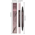 thumbnail image 3 of Eyebrow Pen - Waterproof Microblading Pencil, 2-in-1 Dual-Ended Brow Makeup Pen, 4-Fork Tip Curved Brush, Natural Hair-Like Brows, Long-Lasting Smudge Proof, Precise Eyebrow Tool for Women, 3 of 9