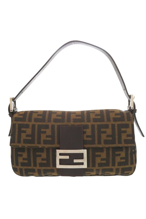 Pre-Owned Fendi Zucca pattern Mamma Bucket 2305 26424 handbag in brown...