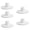 White, variant on 5Pcs Golf Tees Hollows Training Driving Range Tees Stable Holder Golf Accessorys for Driving Range and Practice Mat