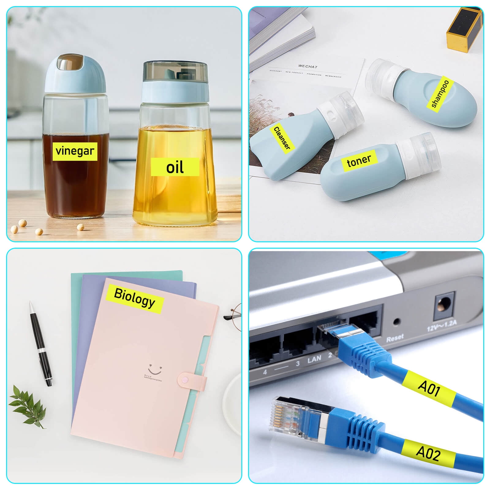 GREENCYCLE D1 Label Tape Compatible for Dymo Label Makers