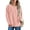 Z Pink, variant on Fantaslook Long Sleeve T Shirts for Women Crew Neck Curve Hem Tunic Tops Casual Fall Shirts