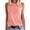 Light Pink, variant on Women's Crew Neck Sleeveless Tank Top Casual Summer Polyester Shirt, 1 Piece, S-XXXL Plus Size Friendly