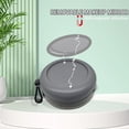 thumbnail image 4 of Denture Case, Portable Denture Bath Case, No-Leak Denture Bath Box with Strainer & Mirror (Grey), 4 of 7