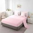 thumbnail image 5 of Homewish Cartoon Hot Air Balloon Bedding Comforter Set 7 Pieces for Preppy Child,Dreamy Princess Full Bedding Set Lightweight,Chic Floral Flowers Fitted Sheet Flat Sheet,Breathable Home Decor, 5 of 8