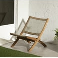 thumbnail image 1 of South Shore Agave Wood and Woven Rope Lounge Chair, in Beige and Natural, 1 of 13
