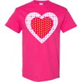 thumbnail image 3 of Inktastic Valentine Red Heart with Dots T-Shirt, 3 of 5