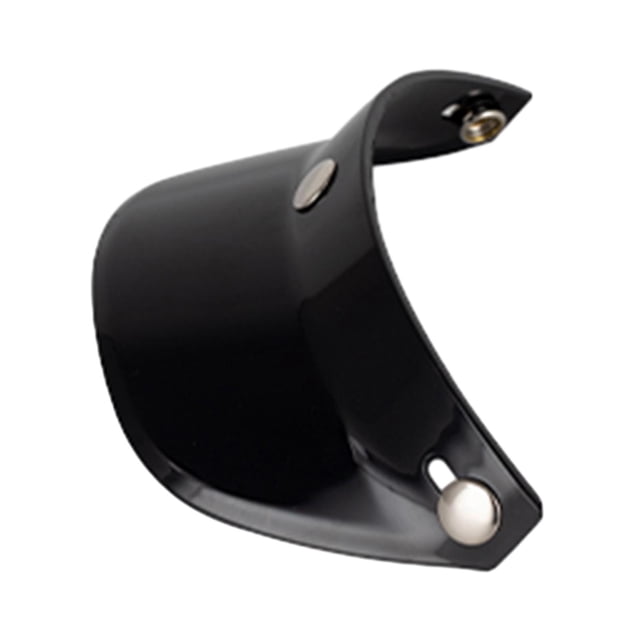Visera para casco de motocicleta con 3 cierres a presión para protección solar y medio casco. Negro