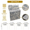 thumbnail image 5 of Pastoral Flowers Cotton Linen Table Runner, Washable Table Runners for Kitchen, Dining Room, Holiday, Home Party Table Decor, 13x48 Inches, 5 of 9