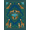 Blue, Pattern 3, variant on ODIKA Jungle Wildlife Border Dinosaur Moth Tiger Rig Whimsical Print Refined for Bedroom, Bedside, Nursery, Pet Friendly & Kids Safe