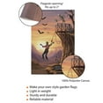 thumbnail image 4 of TiniDecor Zombie Bungee Garden Flag – 36”x60” Halloween Horror Outdoor Decor, Spooky Cliff Scene, 4 of 5