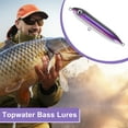 thumbnail image 7 of Unique Bargains Fishing Lures Catfish Rattling Line Float Lures Topwater Bass Lures Lifelike Bass Fishing Lures for Santee Rig Fishing Silver Tone, Purple, 7 of 7