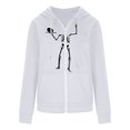 thumbnail image 4 of Pntutb, cárdigan estampado con bolsillos informales para mujer, blusa holgada de manga larga para otoño, sudadera oscura para otoño e invierno, liquidación Pntutb Pntutb-7317, 4 of 8
