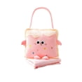 thumbnail image 1 of Pink 2-In-1 Pillow Blanket Cartoons Handheld Plush Quilt Office Nap Pillow 15.75X15.75 Inches 39.37X66.93 Inches Polyester, 1 of 6