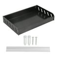 thumbnail image 2 of Spice Shelf, Three Sided Guardrail Design Spacious Storage Design Wall Mounted Spice Rack  For Kitchen For Coffee bar  Black 30x20 Tray, 2 of 8