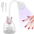 thumbnail image 2 of LED Mini Nail Lamp 36W USB Rechargeable Portable Nail Dryer with Nail Accessories Storage 360° Rotation Quick Drying Nail Polish Lamps, 2 of 8