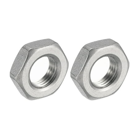 

2 Pcs Cast Pipe Fitting Hex Locknut 304 Stainless Steel Hex Lock Nut 1/4 Female Thread (DN8)