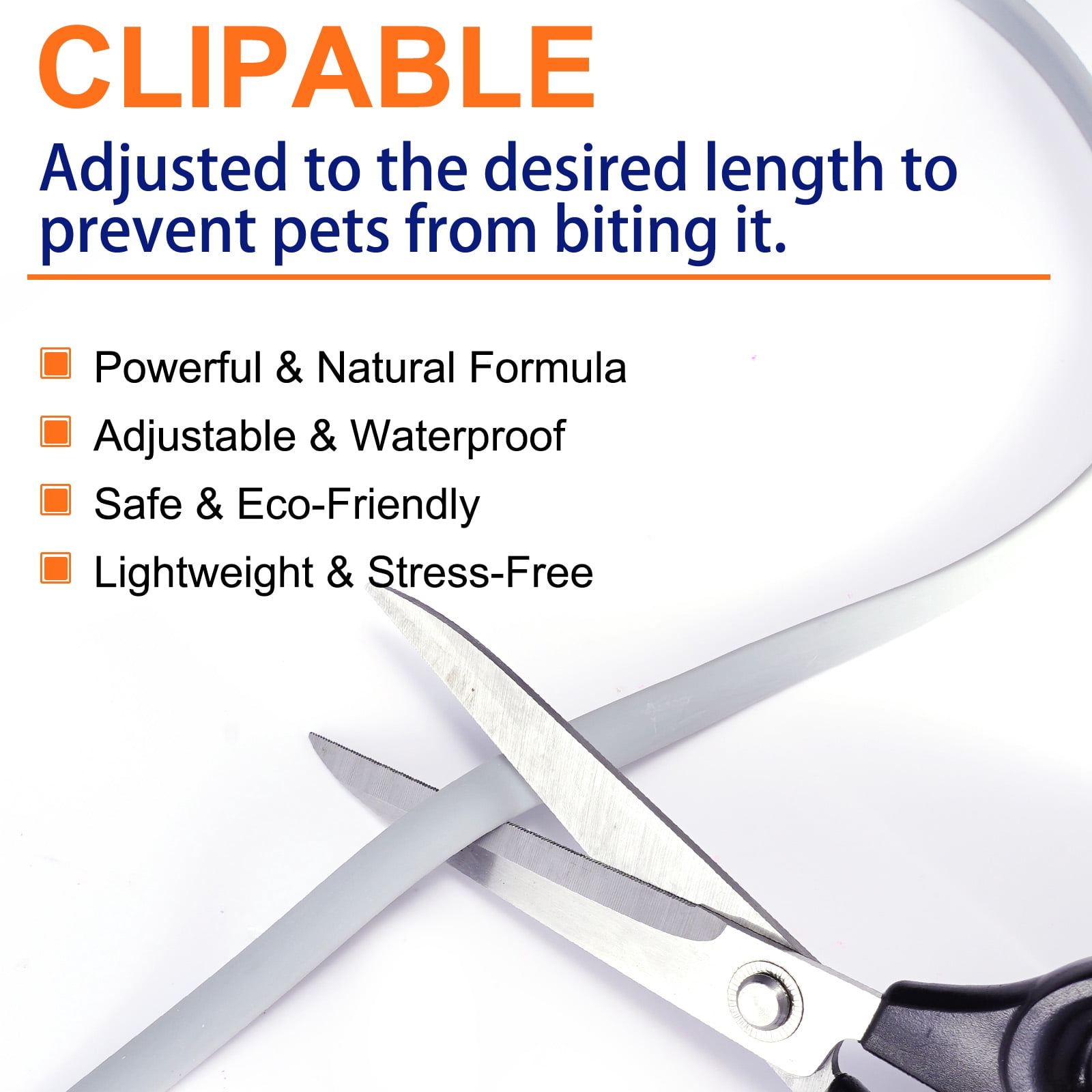 Oimmal Dog Collar, 6*4 Months Protection, Anti-mosquitoes, 19inch Adjustable Collars, Waterproof, Natural Ingredients, 4 Collars - Gray