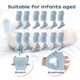 thumbnail image 4 of 6 rodilleras antideslizantes para gatear para bebés y calcetines antideslizantes para bebés, Protector de rodilla para niños pequeños, 4 of 5