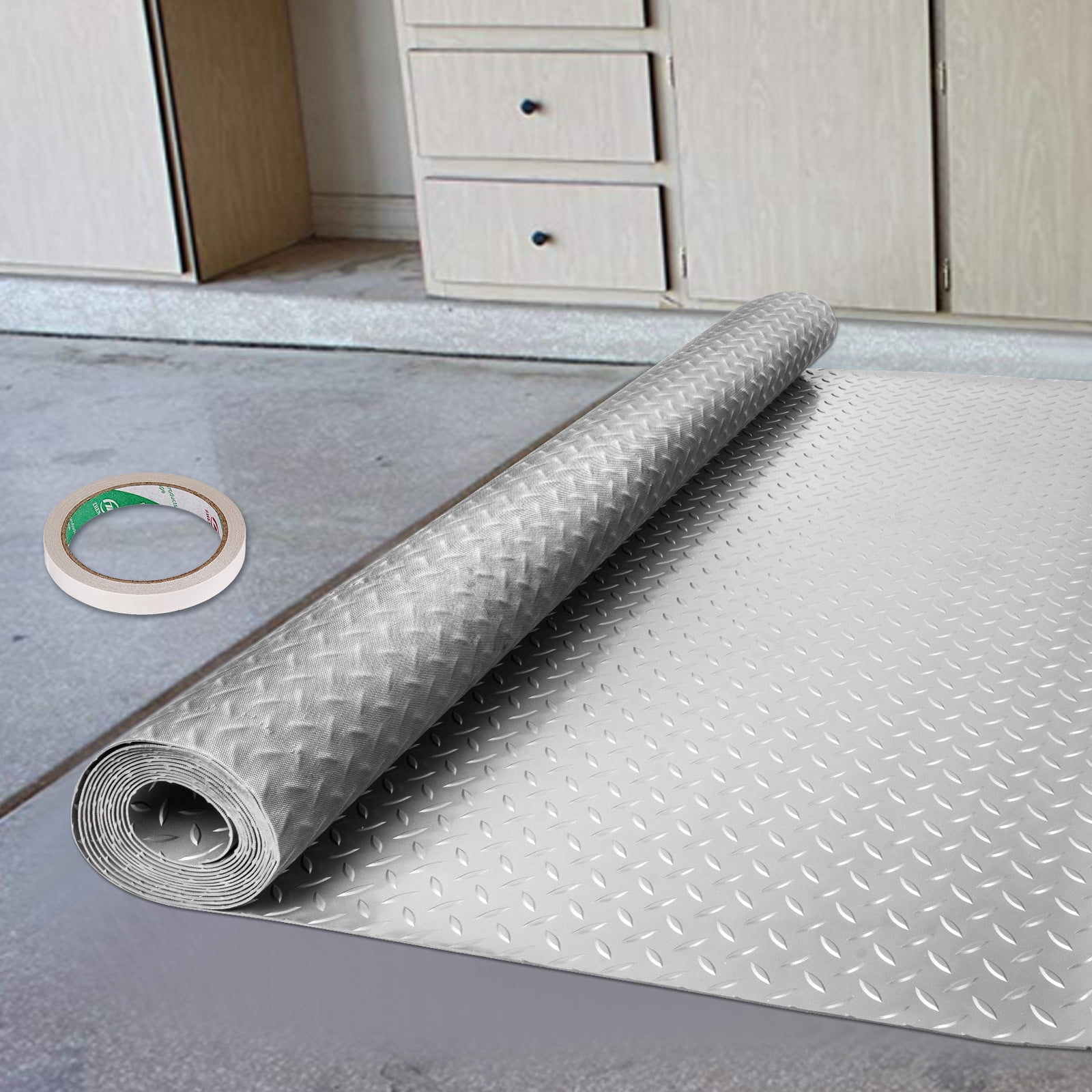KFFKFF  3.3 x 99.1 ft 325 sq.ft Tile Waterproofing Sheet, 20 mil Thick Polyethylene Fabric Roll, Simple to Cut for Bathroom, Kitchen, Sauna, Walls, and Underlayment