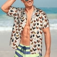 thumbnail image 5 of Lsque Funny Chicken pattern Hawaiian Shirt for Men, Unisex Summer Beach Casual Short Sleeve Button Down Shirts-XX-Large, 5 of 9