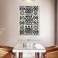 thumbnail image 3 of Elephant Stock African Geometric Abstract Wall Art - Vertical Canvas Wall Art - Living Room Wall Decor - Abstract Canvas - Black And White Decor - 32" x 48", 3 of 8