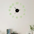 thumbnail image 5 of Rbaofujie Wall Clock Decorative DIY Luminous Stereo Digital Wall Clock Wall Sticker Clock Living Room Decoration Clock Wall Decorations for Living Room Green, 5 of 6
