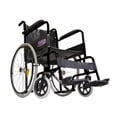 thumbnail image 4 of Silla De Ruedas Descansapies Desmontables Respaldo Plegable Negro, 4 of 4