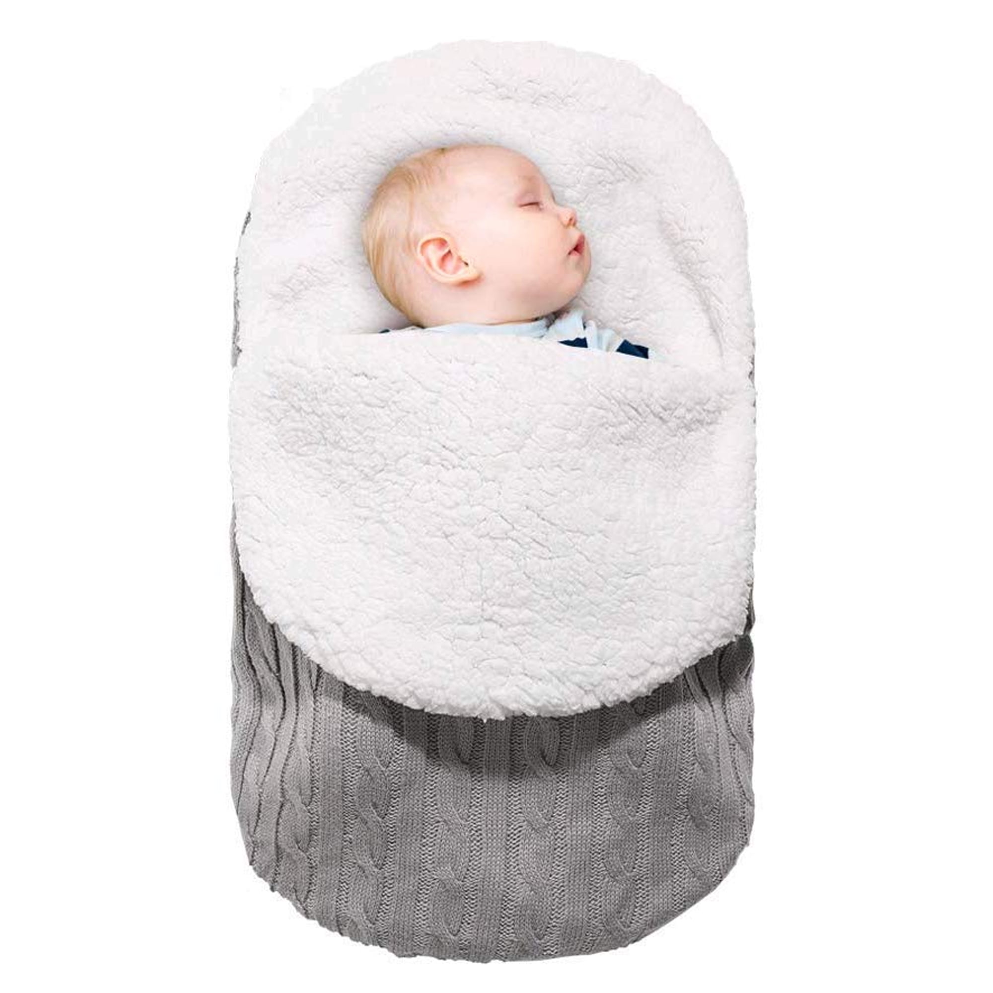 JoyFUNCastle Baby Sleeping Bag Neonatal Woven Blanket Stroller Sleeping Bag for 0-24 Months Black, 23.511.8 