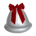 thumbnail image 1 of Campana navideña inflable grande de PVC decorativa multifuncional para Navidad. Plata individual, 1 of 9