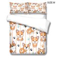 thumbnail image 2 of Conjunto de edredones Dog Themed Duvet Funds Almohada Shams Dormitorio Dormoons Distribuido Conjuntos de ropa de cama para primavera verano otoño invierno l lyshdw2109250005 3 piezas sidaley HA012372-05, 2 of 6