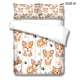 thumbnail image 2 of Conjunto de edredones Dog Themed Duvet Funds Almohada Shams Dormitorio Dormoons Distribuido Conjuntos de ropa de cama para primavera verano otoño invierno l lyshdw2109250005 3 piezas Inevent HA012372-05, 2 of 6