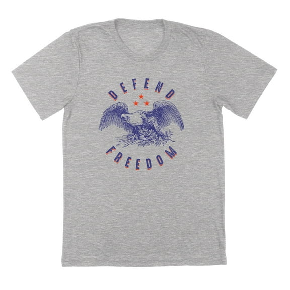 Defend Freedom Humor Graphic Sport Grey Mens T-Shirt