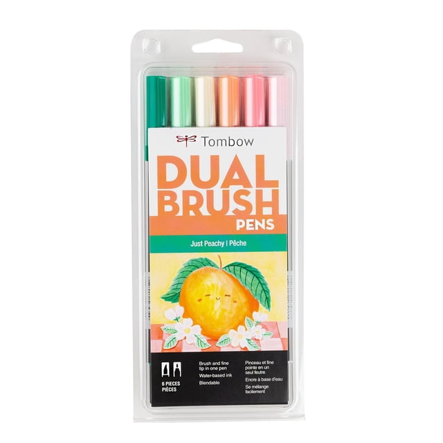 Juego de Bolígrafos Tombow Just Peachy Doble Pincel