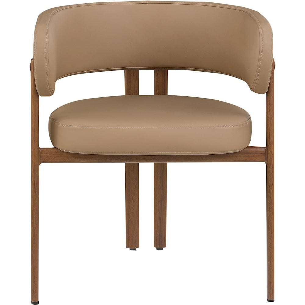 Meridian Furniture Gideon Tan Vegan Leather Dining Chair (Set of 2)