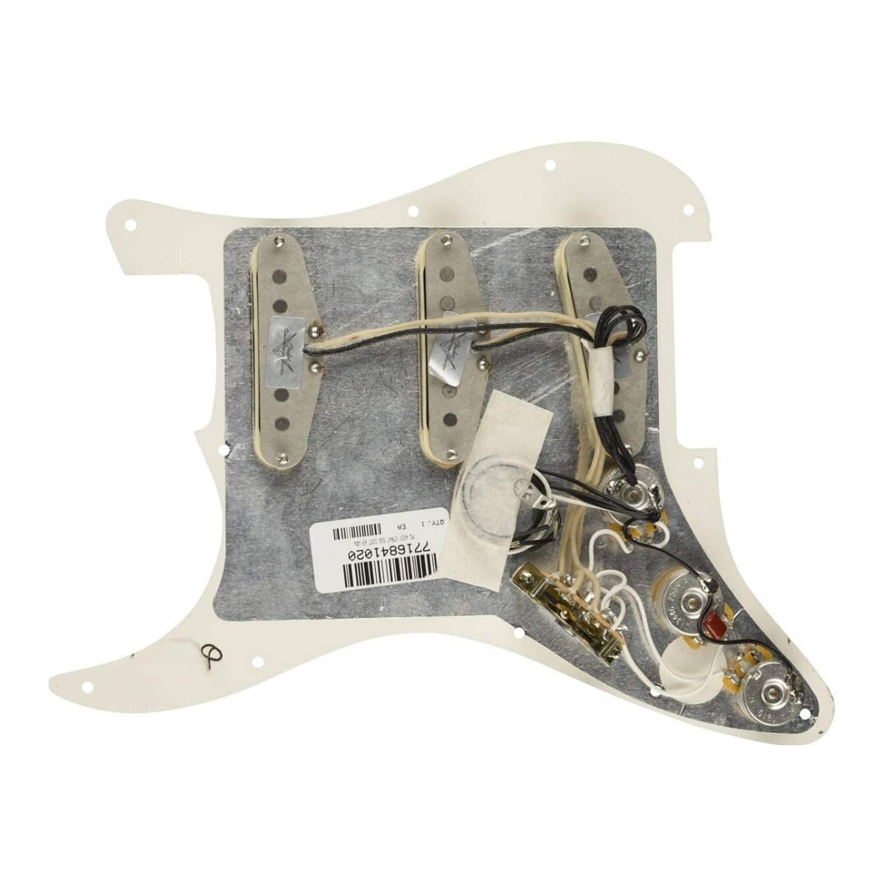 Fender Custom 69 Prewired Stratocaster Pickguard (3-Ply, White)