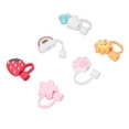 thumbnail image 4 of BOROCO 6 Pcs Couverture de Embouts de Paille en Silicone de Dessin Animé, Bouchons de Paille de Fruits D'animaux Bouchon de Paille Bouchon de Paille en Silicone Réutilisable, 4 of 8